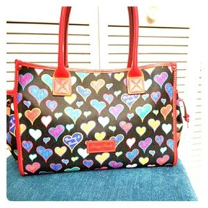 Dooney and Burke - Heart Tote- Brand New